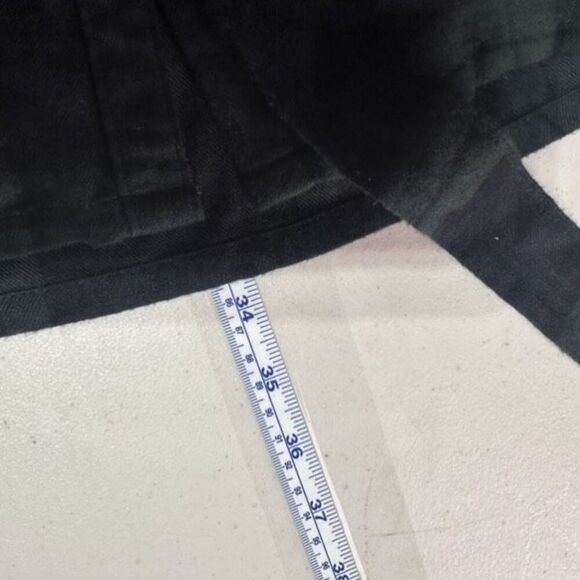 Abercrombie & Fitch A&F Navy Plaid Flannel Belted Shirt Dress Small Soft Preppy - Picture 6 of 9